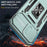 For iPhone 15 Pro Max Armor Series Metal Kickstand Cover Slide Camera Lid PC+TPU Phone Case - Green - 2
