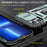 For iPhone 15 Pro Max Armor Series Metal Kickstand Cover Slide Camera Lid PC+TPU Phone Case - Green - 3