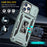 For iPhone 15 Pro Max Armor Series Metal Kickstand Cover Slide Camera Lid PC+TPU Phone Case - Green - 6
