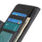 For Samsung Galaxy S23 FE Wallet Stand Phone Case PU Leather Cover Cowhide Texture Phone Shell - Black - 4