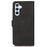 KHAZNEH For Samsung Galaxy S23 FE Textured PU Leather Case Phone Cover with Wallet Stand - Black - 7