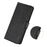 For Samsung Galaxy S23 FE Stand Phone Case PU Leather Cowhide Texture Phone Wallet Cover - Black - 5