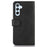 For Samsung Galaxy S23 FE Stand Phone Case PU Leather Cowhide Texture Phone Wallet Cover - Black - 7