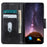 For Samsung Galaxy S23 FE Leather Wallet Case Crazy Horse Texture Stand Folio Cell Phone Cover - Black - 3