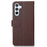 KHAZNEH For Samsung Galaxy S23 FE PU Leather Case Litchi Texture Wallet RFID Blocking Stand Phone Cover - Brown - 7