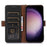 For Samsung Galaxy S23 FE RFID Blocking Wallet Case Silky Feeling Genuine Cow Leather Stand Phone Cover - Black - 4