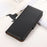 For Asus Zenfone 10 5G RFID Blocking Genuine Cow Leather Phone Case Litchi Texture Stand Wallet Cover - Black - 6