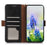 For Samsung Galaxy S23 FE RFID Blocking Crazy Horse Texture Genuine Cow Leather Wallet Stand Cover Phone Case - Black - 2