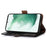Wallet Phone Case for Samsung Galaxy S23 FE RFID Blocking Genuine Cow Leather Crocodile Texture Stand Cover - Black - 3