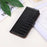 Wallet Phone Case for Samsung Galaxy S23 FE RFID Blocking Genuine Cow Leather Crocodile Texture Stand Cover - Black - 7