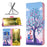 Wallet Case for Samsung Galaxy S23 FE PU Leather Pattern Printing Stand Flip Phone Cover - Two Owls - 4