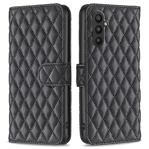 BINFEN COLOR BF Style-14 for Samsung Galaxy A25 5G (Global) (161.0 x 76.5 x 8.3mm) Stand Leather Phone Case - Black - 1