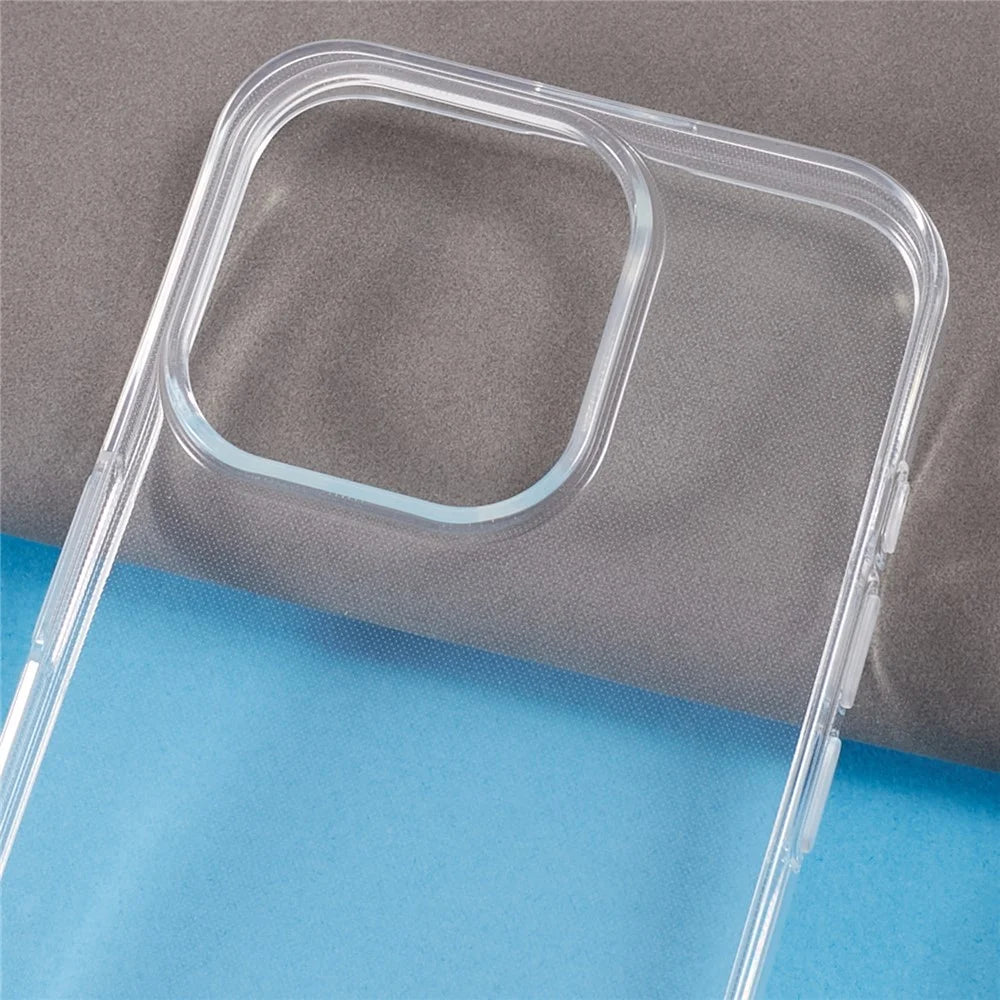 For iPhone 15 Pro Shockproof Clear TPU Smartphone Shell Case Anti-Scratch Phone Back Cover - 4