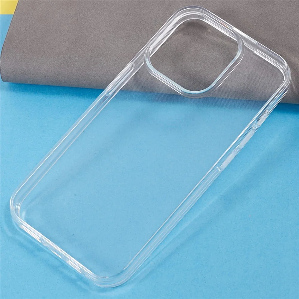 For iPhone 15 Pro Shockproof Clear TPU Smartphone Shell Case Anti-Scratch Phone Back Cover - 6