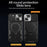 For iPhone 15 Plus Slide Camera Lid Anti-scratch Case Rotating Kickstand PC+TPU Cover - Black - 3