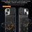 For iPhone 15 Pro Max Slide Camera Lid PC+TPU Anti-drop Cover Ring Kickstand Phone Case - Black - 2