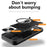 For iPhone 15 Pro Max Slide Camera Lid PC+TPU Anti-drop Cover Ring Kickstand Phone Case - Black - 7