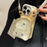 For iPhone 13 Pro 6.1 inch TPU Phone Case PU Leather Crossbody Schoolbag Protective Cover - White - 4