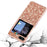 For Samsung Galaxy Z Flip5 5G Glitter Sequins Bling Case TPU Frame Back PC Electroplating Phone Cover - Rose Gold - 2