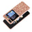 For Samsung Galaxy Z Flip5 5G Glitter Sequins Bling Case TPU Frame Back PC Electroplating Phone Cover - Rose Gold - 3