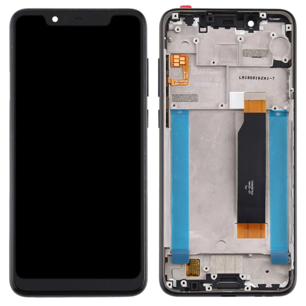 For Nokia 5.1 Plus / Nokia X5 Grade C LCD Screen and Digitizer Assembly + Frame Replacement Part (without Logo) - 1