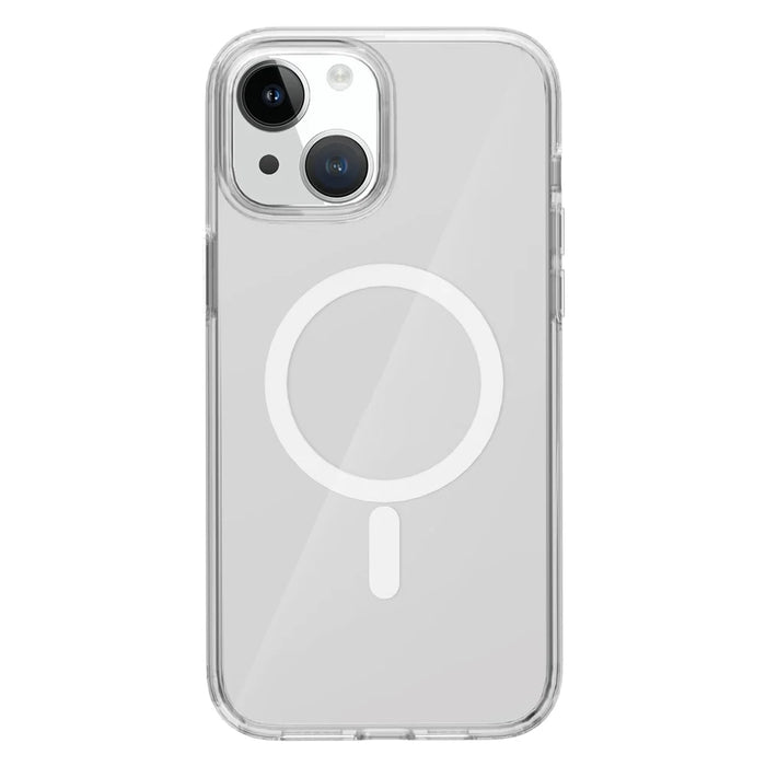 Clear Phone Case for iPhone 15 , Scratch Resistant PC + TPU Compatible with MagSafe Cover - Transparent - 2