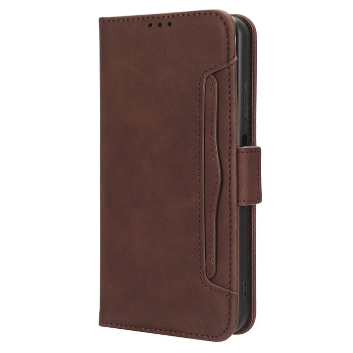 For Infinix Note 30 VIP 5G X6710 Multiple Card Slots PU Leather Case Phone Wallet Stand Cover - Brown - 6