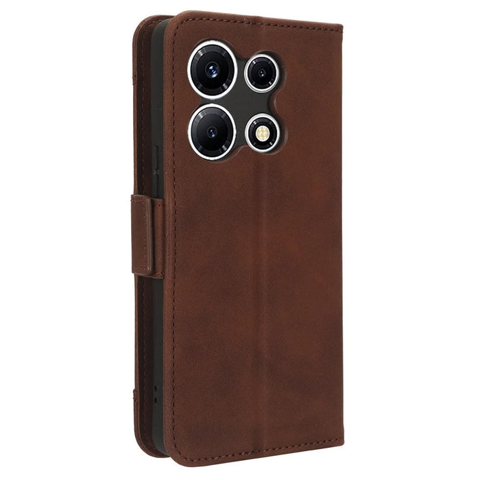 For Infinix Note 30 VIP 5G X6710 Multiple Card Slots PU Leather Case Phone Wallet Stand Cover - Brown - 7