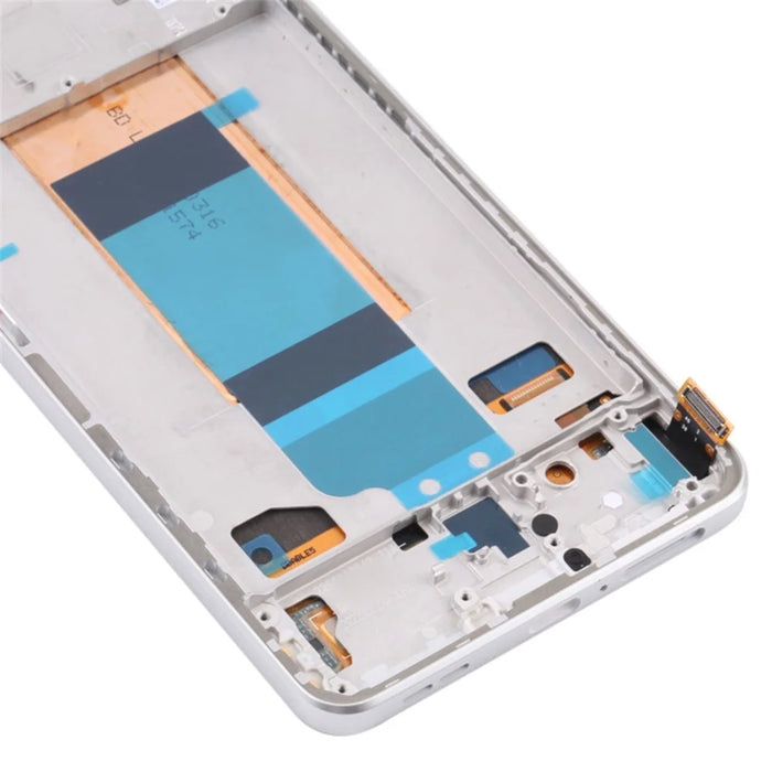 For Xiaomi Redmi K40S 5G / Poco F4 5G OEM Grade S AMOLED Screen and Digitizer Assembly + Frame Part (without Logo) - Silver - 5