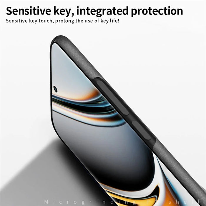MOFI Shield Matte Series For Realme 11 Pro 5G Matte Hard PC Phone Case Anti-scratch Phone Cover - Black - 3