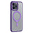 Magnetic Matte Case for iPhone 15 Pro Max , TPU+Acrylic Drop Protection Invisible Kickstand Phone Cover - Purple - 1