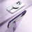 Magnetic Matte Case for iPhone 15 Pro Max , TPU+Acrylic Drop Protection Invisible Kickstand Phone Cover - Purple - 3