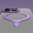 Magnetic Matte Case for iPhone 15 Pro Max , TPU+Acrylic Drop Protection Invisible Kickstand Phone Cover - Purple - 5