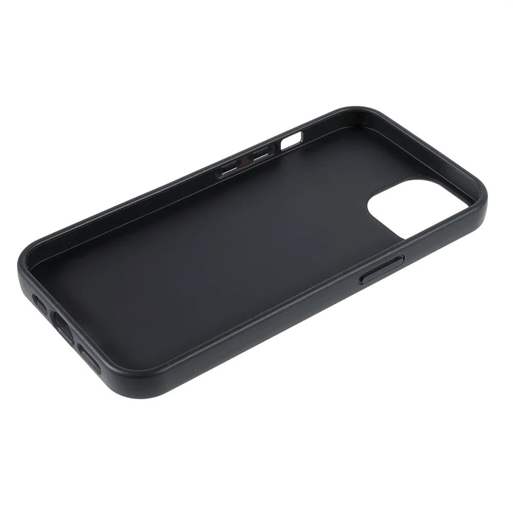 For iPhone 15 Starry Sky Series Matte Biodegradable Case Wheat Straw+TPU Hybrid Phone Cover - Black - 4