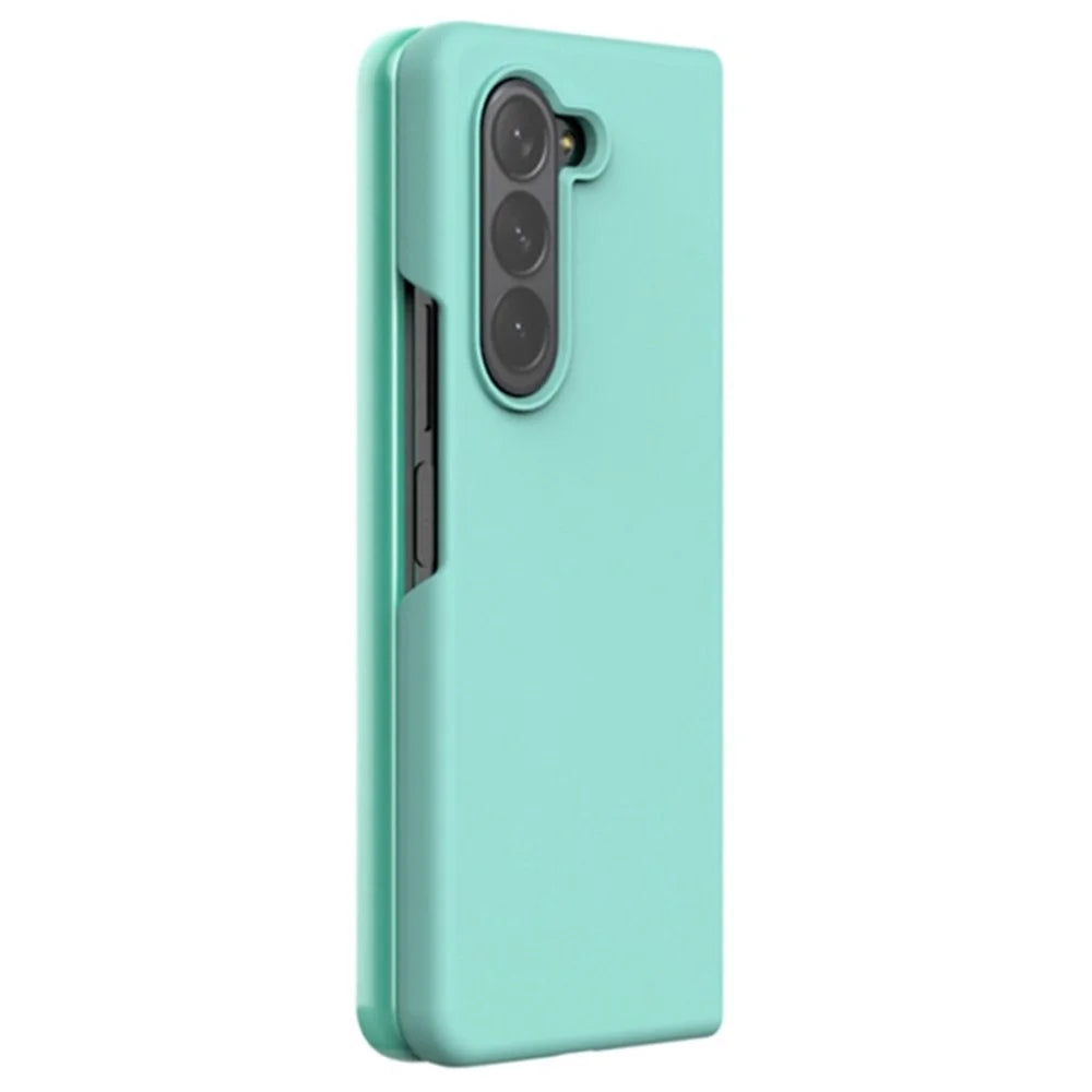 For Samsung Galaxy Z Fold5 5G Liquid Silicone Anti-Drop Phone Case Ultra Slim Shockproof Cover - Baby Blue - 5