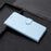 PU Leather Case for iPhone X / XS Silk Texture Phone Cover Wallet Stand with Wrist Strap - Sky Blue - 6