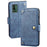 IDEWEI For Nokia XR21 Shockproof Phone Case Anti-Scratch Wallet PU Leather Phone Cover - Blue - 1