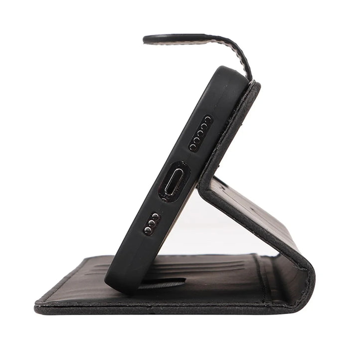 For Samsung Galaxy S20 FE 5G / S20 FE / S20 FE 2022 / S20 Lite Wallet Leather Phone Cover Imprinted Stand Case - Black - 6