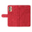 For Samsung Galaxy A13 4G / 5G Wallet Phone Cover PU Leather Imprinted Line Case with Stand - Red - 7