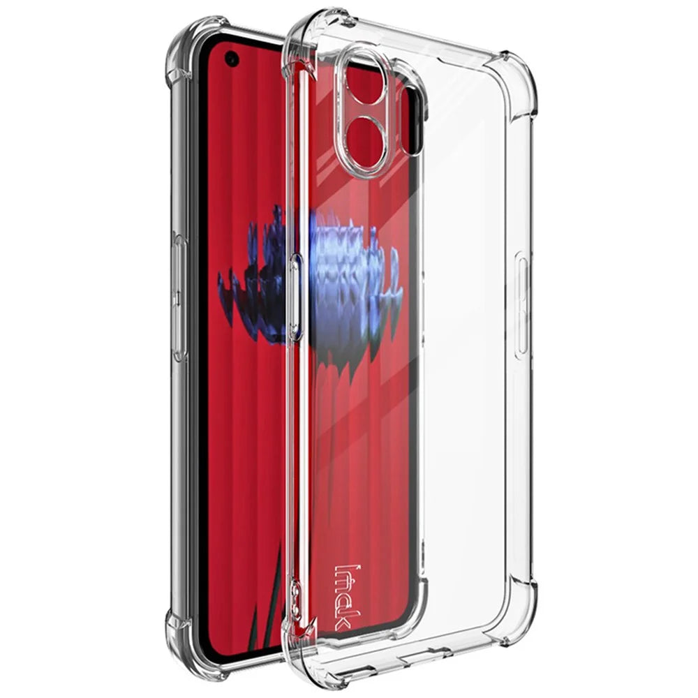 IMAK For Nothing Phone (2) Transparent Phone Case Four Corner Anti-drop Soft TPU Back Cover - Transparent - 1