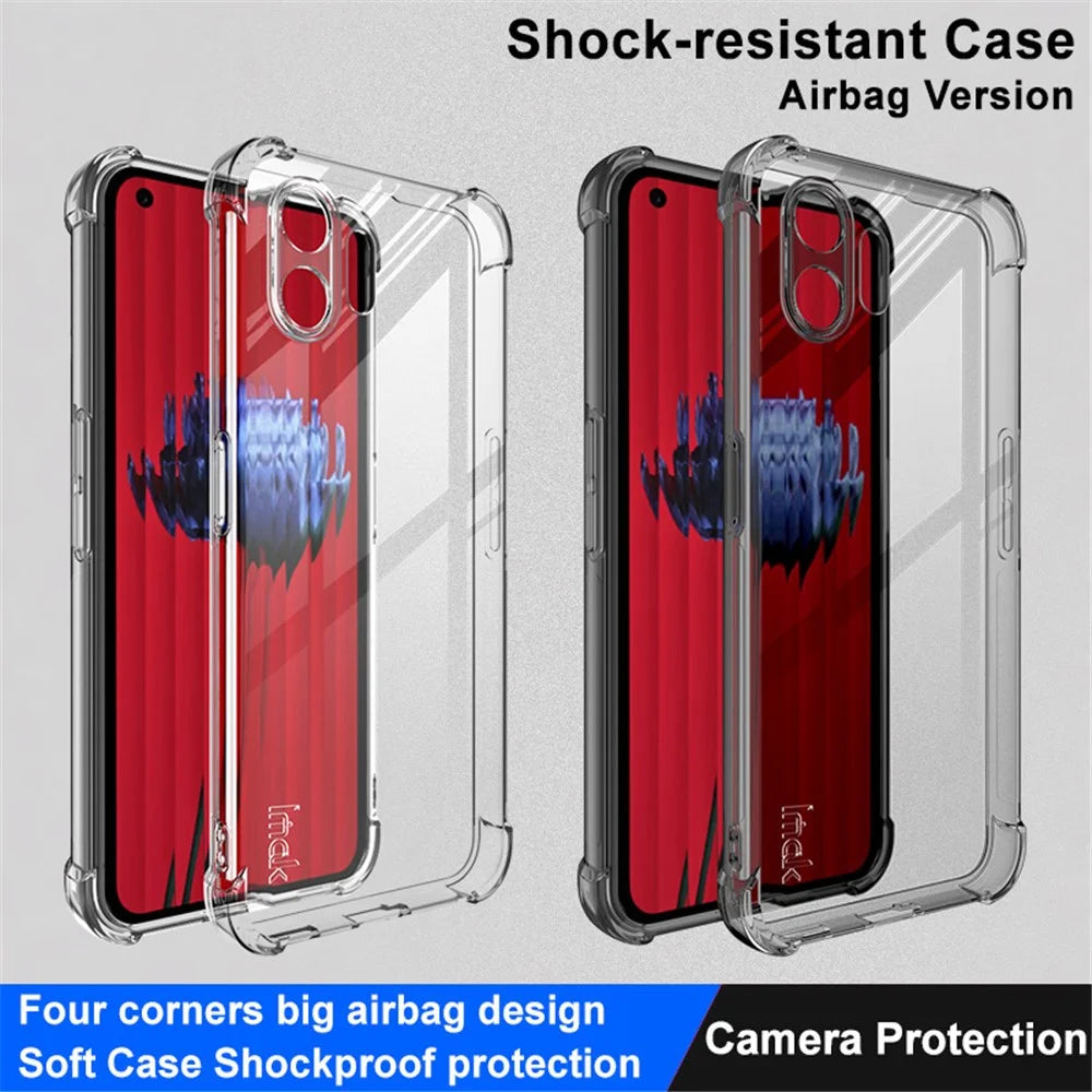 IMAK For Nothing Phone (2) Transparent Phone Case Four Corner Anti-drop Soft TPU Back Cover - Transparent - 4