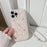 For iPhone 13 Pro Dustproof TPU Phone Cover Cute Peach Bear Pattern Decor Phone Shell Case with Pearl Chain - 4