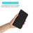 Wallet Case for iPhone 15 Pro Stand Shell PU Leather Retro Flower Imprinted Phone Cover - Black - 7