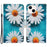 For iPhone 15 Pattern Printing Wallet Case PU Leather Cross Texture Stand Phone Cover with Strap - Chrysanthemum - 1