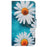 For iPhone 15 Pattern Printing Wallet Case PU Leather Cross Texture Stand Phone Cover with Strap - Chrysanthemum - 7