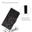 For iPhone 15 Pro Pattern Printing PU Leather Phone Case Cross Texture Wallet Stand Cover with Strap - Shattered Stars - 5
