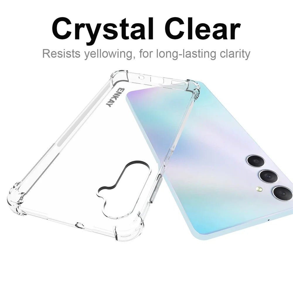 ENKAY HAT PRINCE For Samsung Galaxy M54 5G / F54 5G TPU Clear Phone Case with High Aluminium-silicon Glass Screen Film - 5