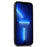Protective Case for iPhone 13 Pro 6.1 inch Logo View Phone Case Soft TPU+PU Phone Slim Cover - Blue - 3