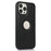 Anti-Drop Phone Case for iPhone 12 Pro 6.1 inch Logo View Soft TPU+PU Phone Cover - Black - 2