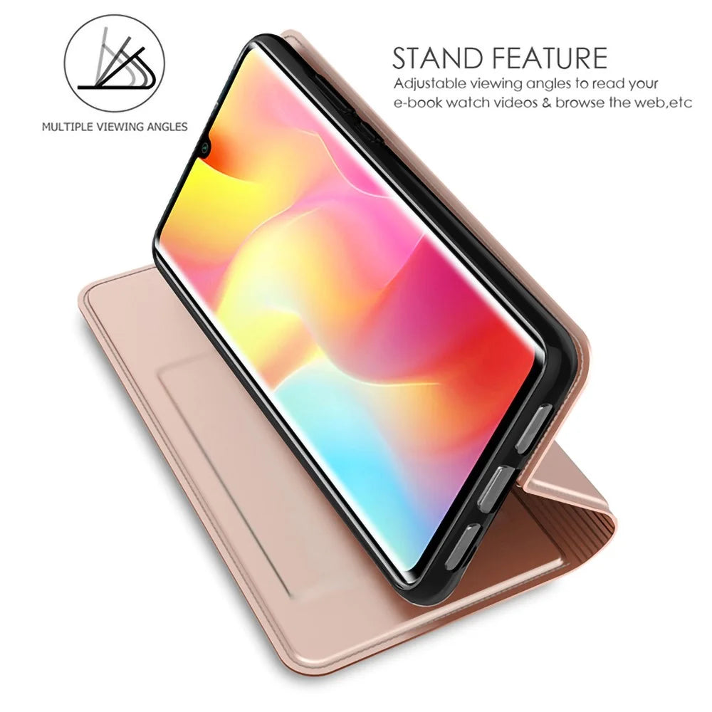 For vivo Y100 5G Slim-Fit Phone Cover Card Slot PU Leather Shell Drop Protection Phone Stand Case - Rose Gold - 3